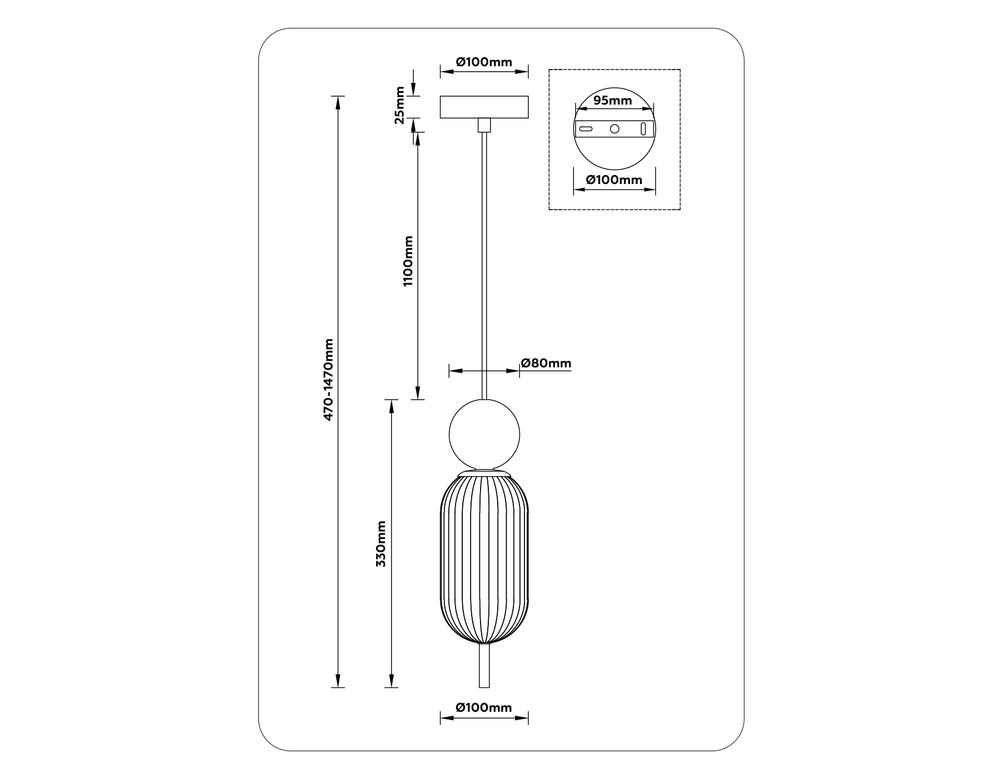 Ambrella Подвесной светильник Ceramo Modern LH53101