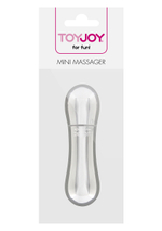 Серебристый мини-вибромассажер MINI VIBRATING MASSAGER - 8 см.