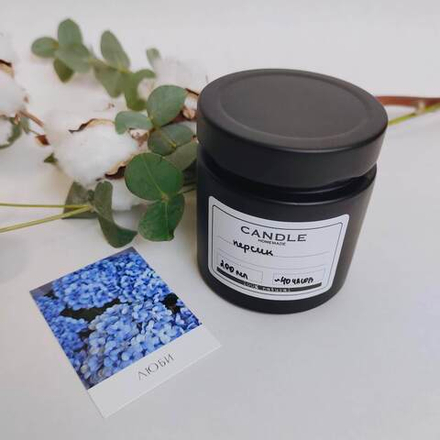 Ароматическая свеча 200 мл из кокосового воска "Персик"