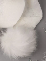 Шарф зимний вязаный с помпонами для детей