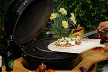 Керамический угольный гриль Primo Oval 200 Junior All-In-One, 34х47 см, с ножками и столиками