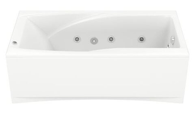 Ванна акриловая BAS Эвита 1800х850 с гидромассажем и каркасом