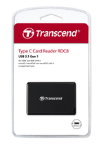 Картридер Transcend TS-RDC8K2 MicroSD/SD/CF USB 3.2 Gen 1 Type-C