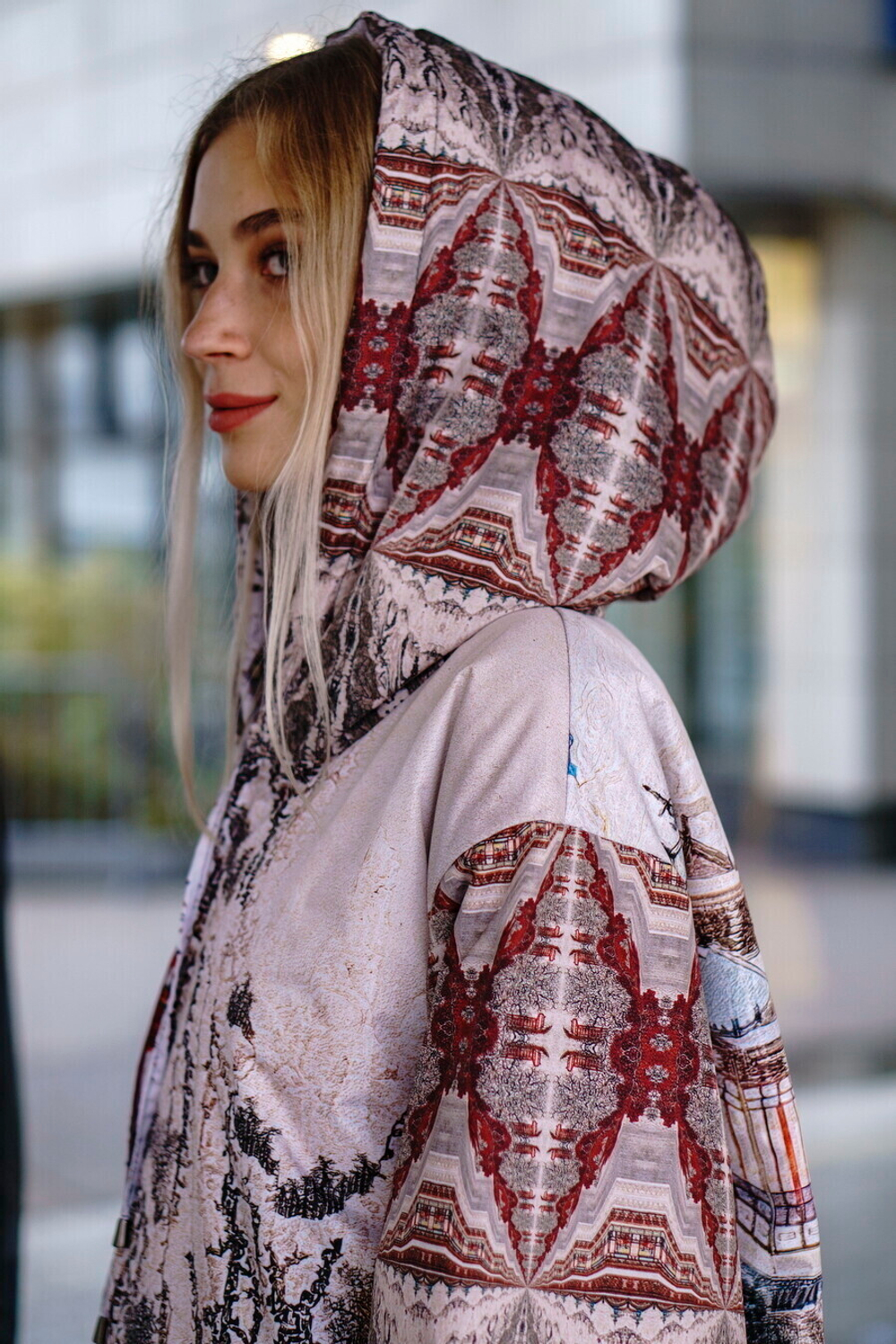 Двустороннее пальто-парка