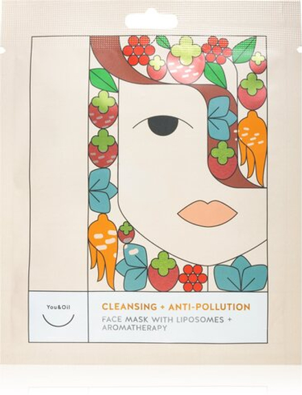 You&Oil Cleansing & Anti-Pollution - тканевая маска с очищающим и освежающим эффектом. /   3x25  ml  / GTIN 4779035863596
