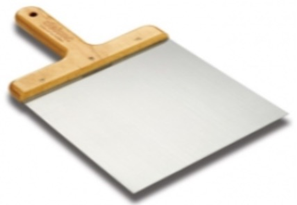 Лопатка шпатлевочная 160х120 мм пружинная сталь с деревянной ручкой "короткая" Dekor 540