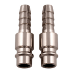 Ниппель универсальный быстросъемный ("папа") со штуцером "елка" под шланг 8 мм, 2 шт. Stels