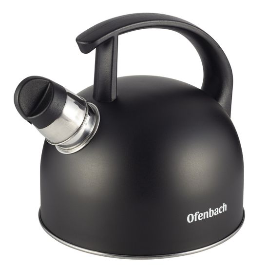 Чайник 1,5 л. из нержавеющей стали со свистком Ofenbach NB-100304 и нейлоновой ручкой