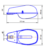 Светильник консольный РКУ06-400-001У1 с/стеклом (под ДРЛ-лампу Е40) GALAD