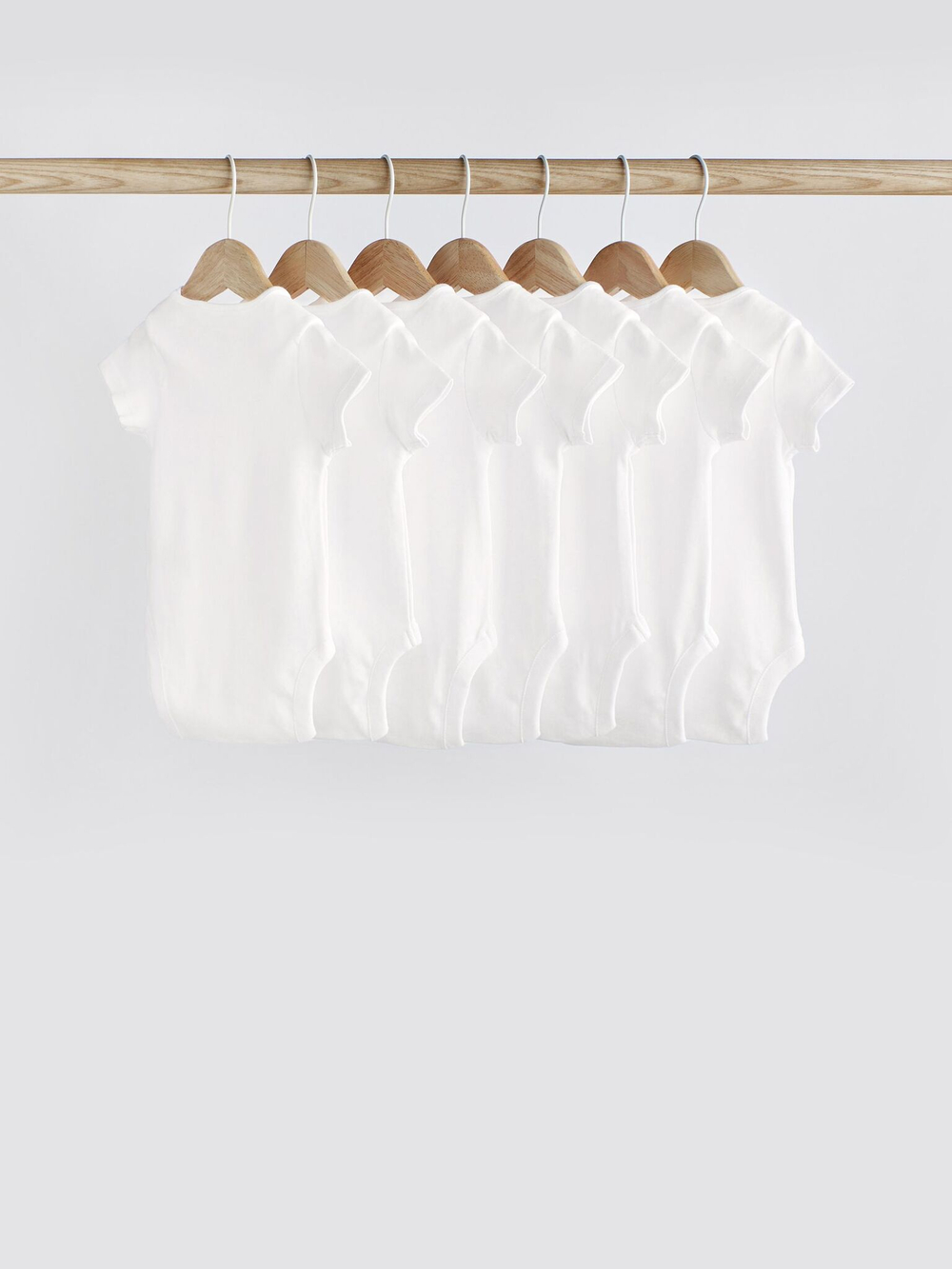 Боди с коротким рукавом для малышей Next 615-805, 7 шт., Белый