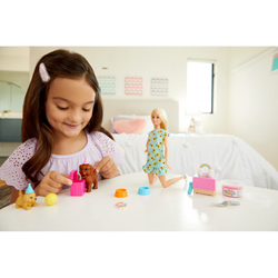 Кукла Barbie Puppy Party Set Кукла и пластиковая масса GXV75