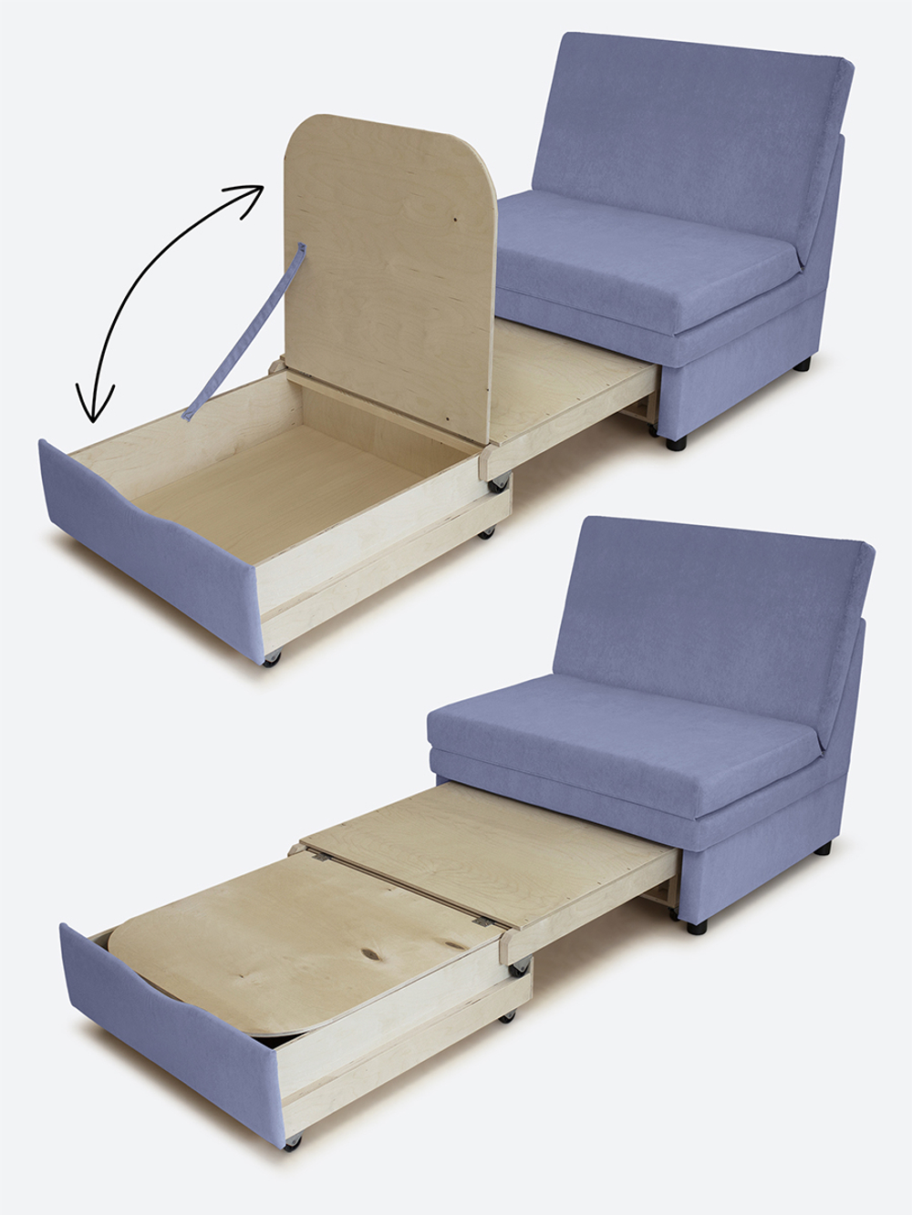 Кресло-кровать "Экономик" 90 см