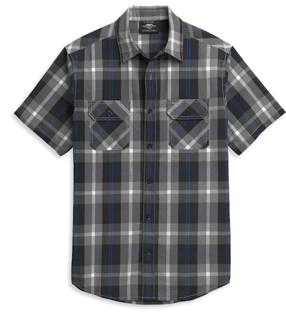 Рубашка Men's Block Letter Plaid Harley-Davidson