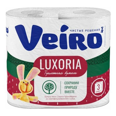 Veiro Luxoria 4рул. 3х-сл. Туалетная бумага