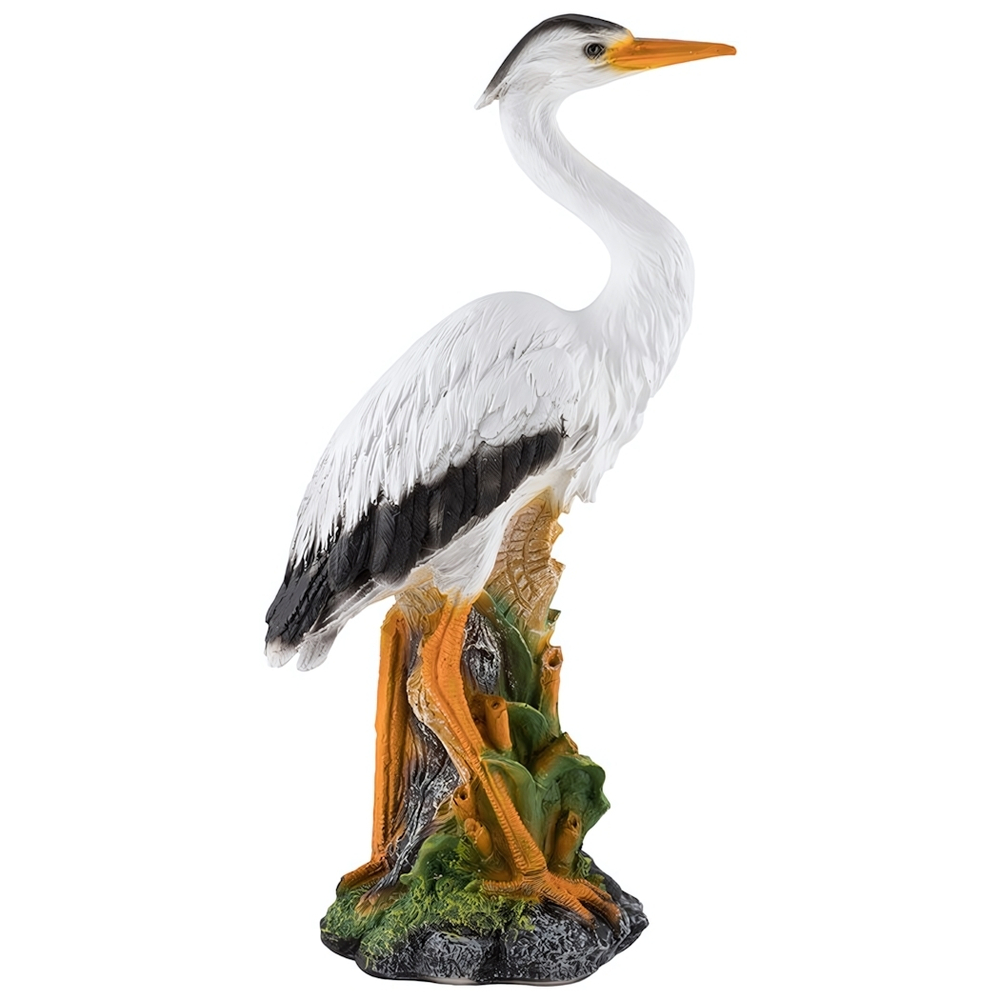 Фигура садовая "Цапля в камышах" 60см