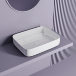 Раковина накладная CULTO JET 535*375*130 прямоугольная белая