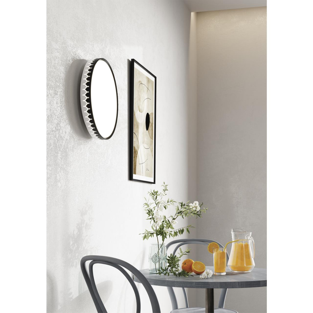 3053/EL PALE SN 000 Светильник пластик/белый/черный LED 72Вт 3000-6300К D490 IP43 пульт ДУ DORTA