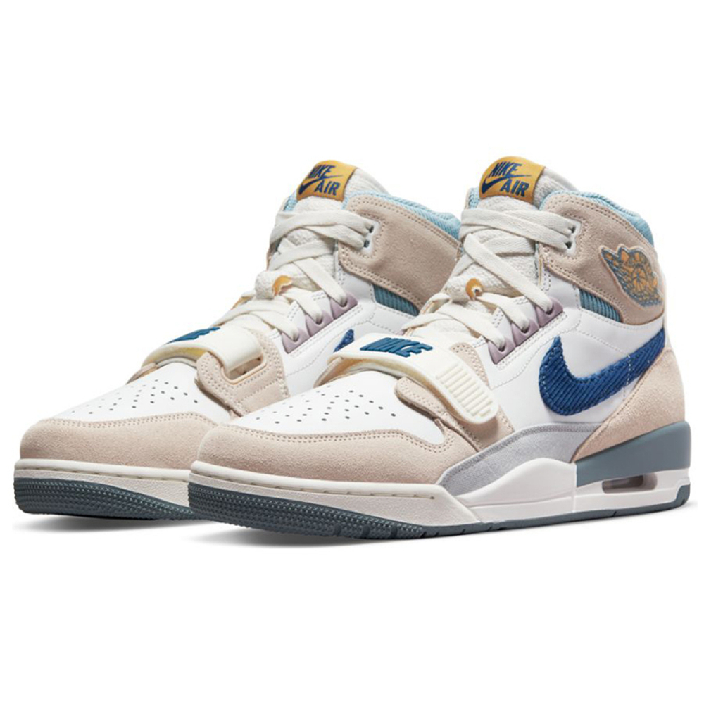 Кроссовки Air Jordan Legacy 312 Corduroy Swoosh - White Mystic Navy