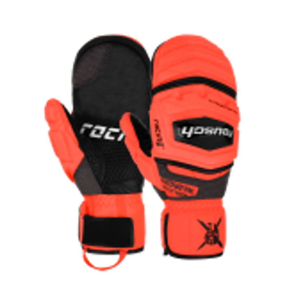 REUSCH варежки горнолыжные 6211411_7809 Warrior GS Mitten Black/Fluo Red