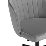 Офисное кресло Woodville Дэни темно-серый, черный, ножки черные