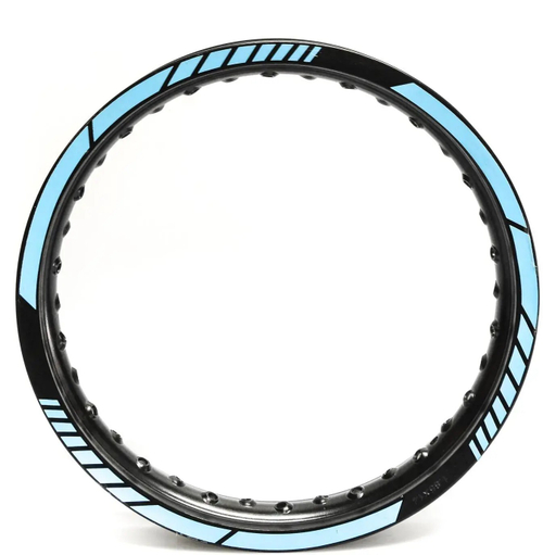 Обод переднего колеса питбайк 1,6x17 (Черный/ синий, 102374-1)