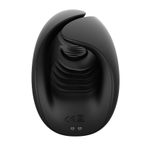 Черно-белый сквозной вибромастурбатор Hercules