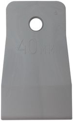 06883 КУРС Шпатель резиновый белый 40мм