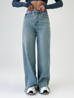 Джинсы LOLOBLUES 1865 широкие рваные внизу