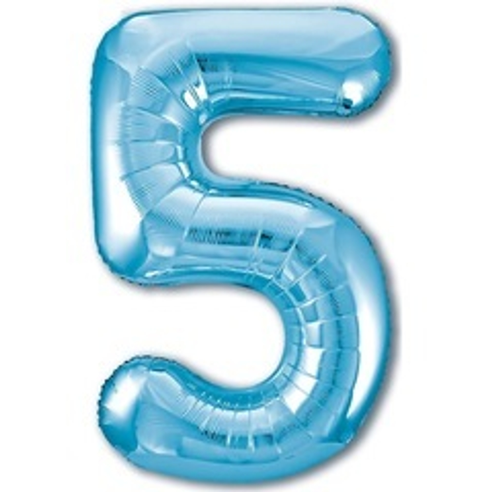 Р Цифра 5 Slim Голубой (40''/102 см)