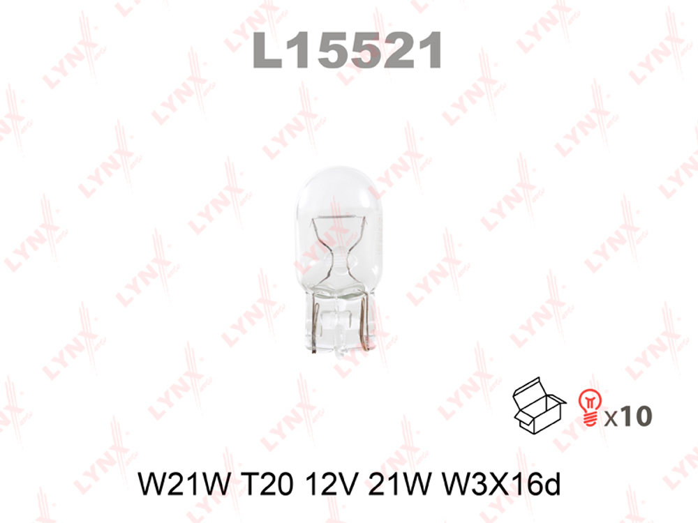 Лампа W21W 12V W3X16D Lynx