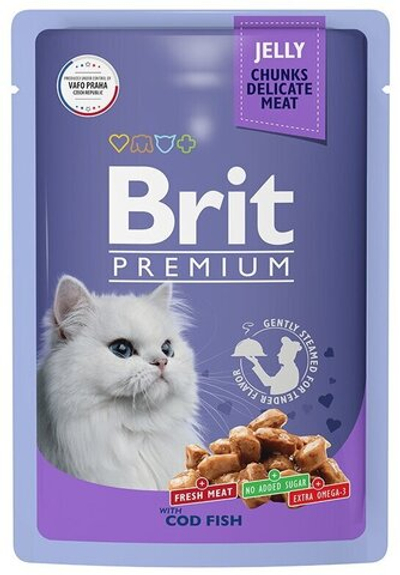 BRIT PREMIUM,Пауч Треска в желе,85г,5050178