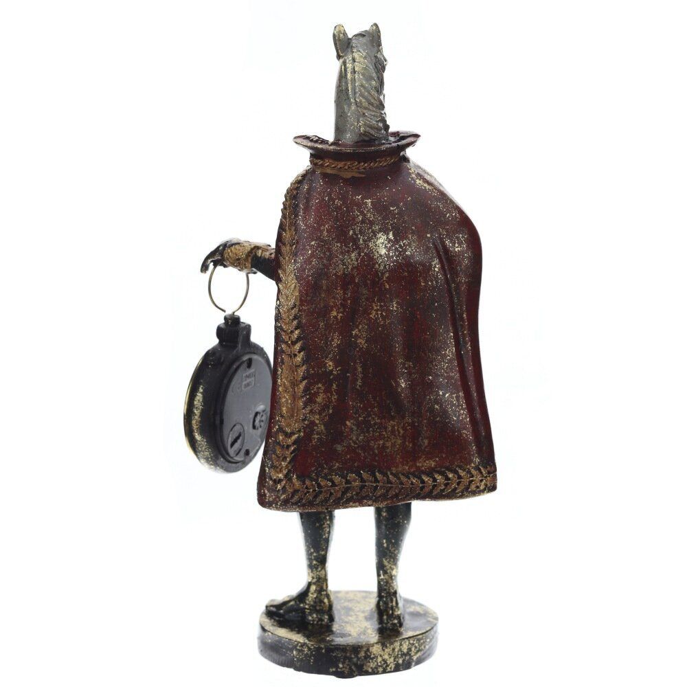 GAEM Фигурка декоративная "Лошадь" с часами D4см, (LR44x1), L12 W7,5 H24,5 см