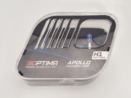 Галогенные лампы Optima Apollo H1 White 4500K, комплект 2 лампы