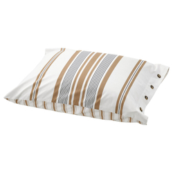 IKEA LAPPDUNÖRT  (ИКЕА ЛАППДУНÖРТ)  -  Наволочка, белый/коричневый/полосатый, 50x60 см