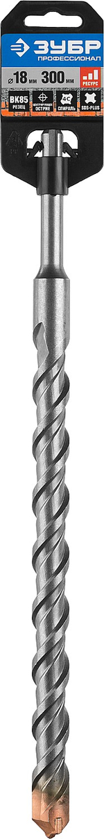 ЗУБР 18 x 300 мм, SDS-plus бур, Профессионал (29314-300-18)