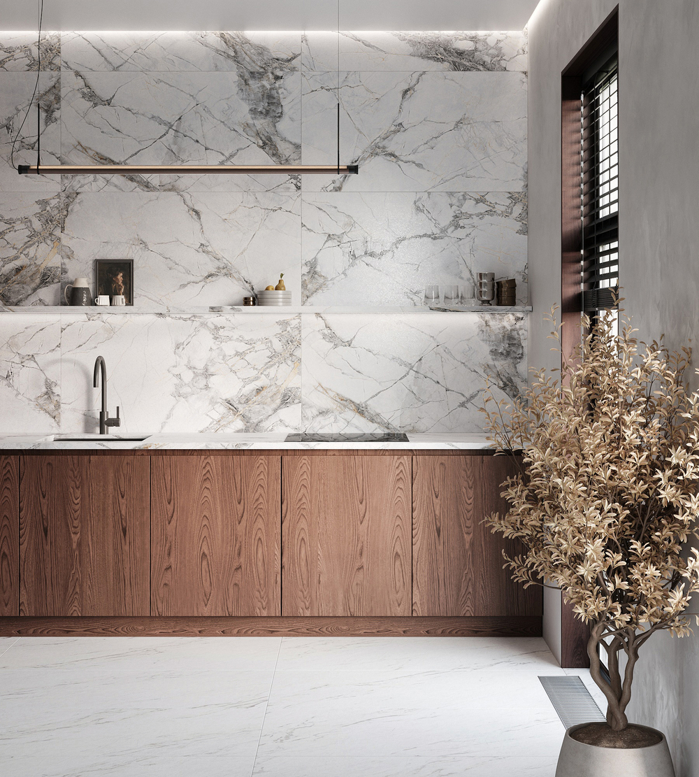 Керамогранит, Arcadia Ceramica, MALTA BIANCO LAPPATO, 1200x600 мм, лаппатированная