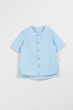 Рубашка хлопковая "Небо" с коротким рукавом