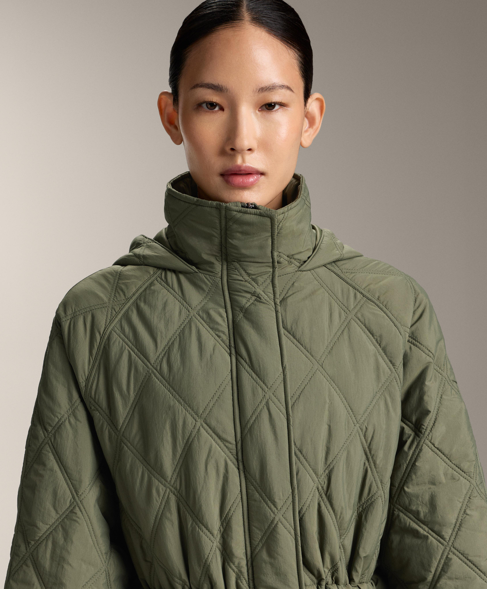 Oysho Водоотталкивающая стеганая куртка FELLEX® AEROGEL, хаки