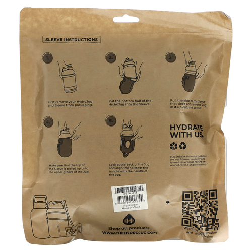 HydroJug, Изоляционная оболочка, черный мрамор, 1 упаковка