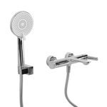 Смеситель CEZARES LUX-VD-01 для ванны и душа в комплекте с ручным душем, шлангом и держателем