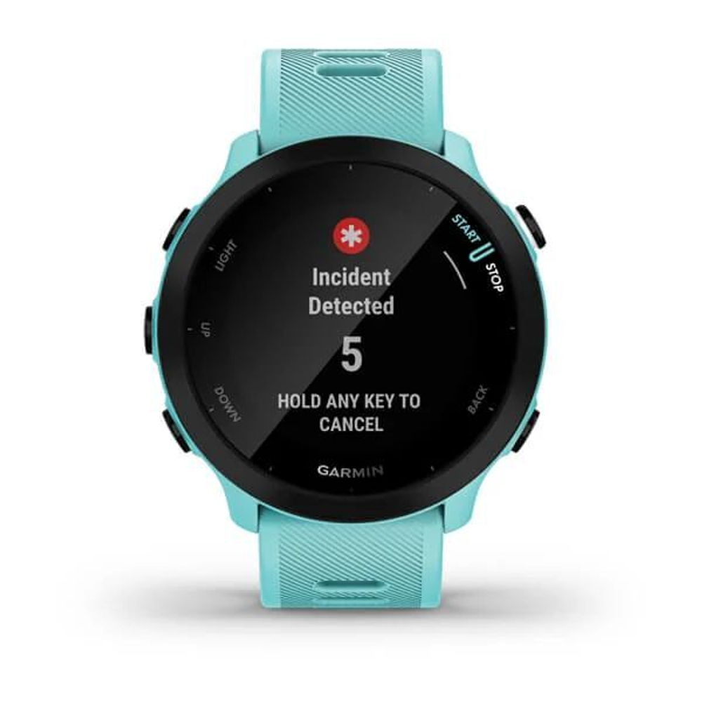 Умные часы Garmin Forerunner 55 42 мм, голубой (Aqua)
