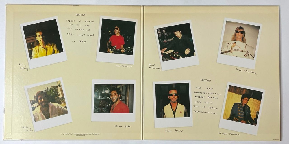 Винтажная виниловая пластинка LP Paul McCartney Pipes Of Peace (Japan 1983) (No Obi) Sweetest Little Show