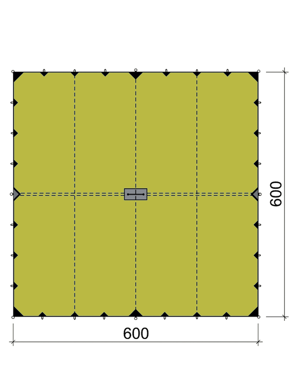 ТЕНТ BASK CANOPY V3 6X6