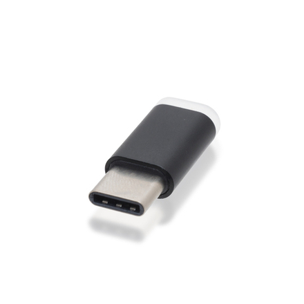 Адаптер-переходник ROSCO Micro-USB to Type-C оптом (арт. ADPT-TYPE-C-MUSB-BLACK)