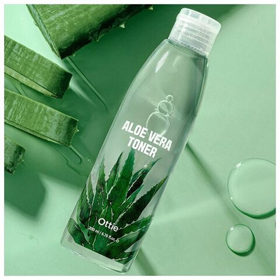 Успокаивающий тонер с тремя видами алоэ Ottie Aloe Vera Toner, 200мл