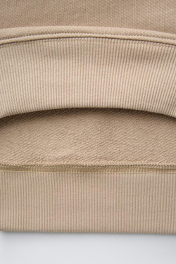 ZARA ТОЛСТОВКА С ПРИНТОМ HISTORY MUSEUM, БЕЖЕВО-КОРИЧНЕВЫЙ