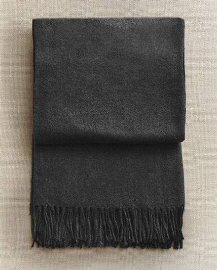 Zara Home - Декоративный плед с бахромой, серый, 220x240 см