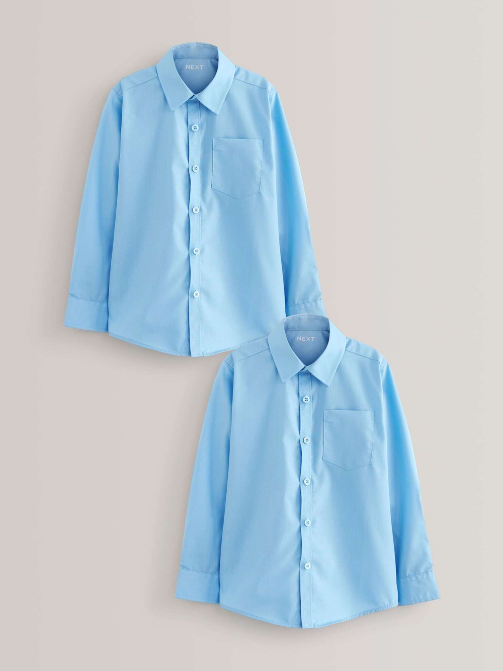 Рубашка школьная для мальчика Next 160-945, 2 шт., Голубой