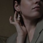 Серьги Union асимметричные, позолота