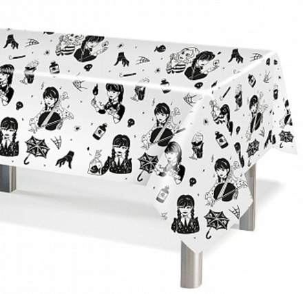 Скатерть одноразовая Мрачная стори 120*180 см.
